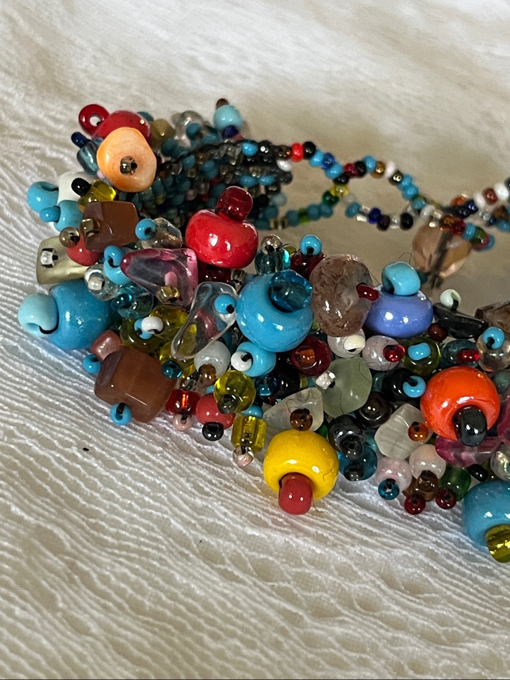 Colorful Multistrand Beaded Bracelet - Picture 2 of 6